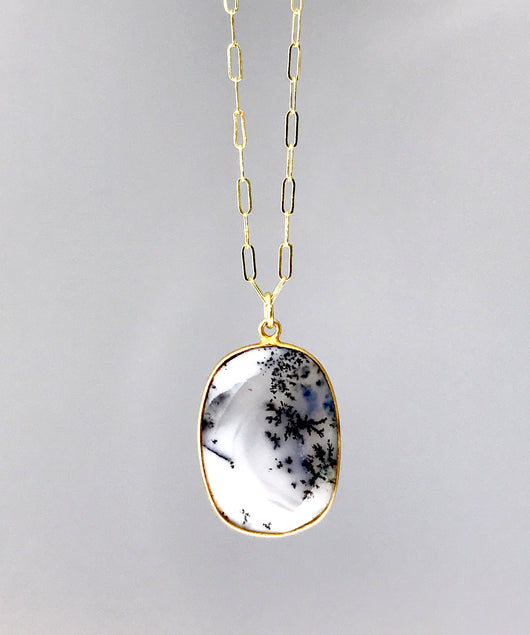 Dendritic Opal Pendant