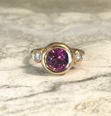 Triple Moon Bezel Ring