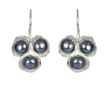 Tri-Pod Pearl Earrings with Hook
