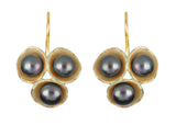 Tri-Pod Pearl Earrings with Hook