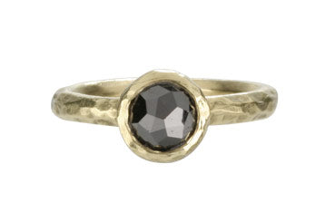 Textured Bezel Ring