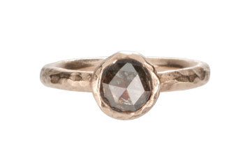 Textured Bezel Ring