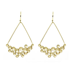 Champagne Crescent Drop Earring