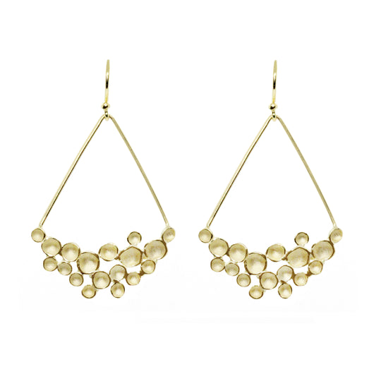 Champagne Crescent Drop Earring