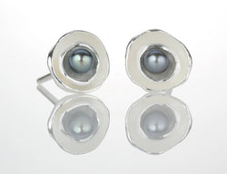Oyster Pod Earrings with Pearl