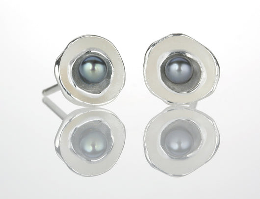 Oyster Pod Earrings with Pearl