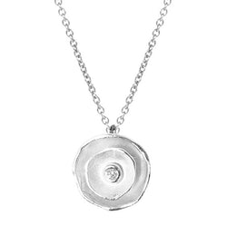 Oyster Dishy Pendant with Diamond