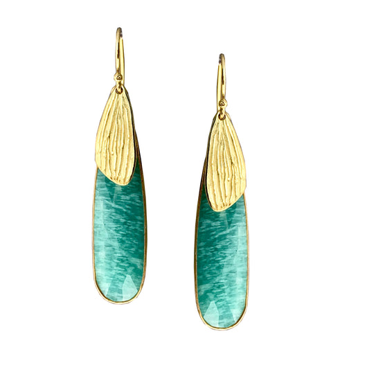 Reed Amazonite Earrings