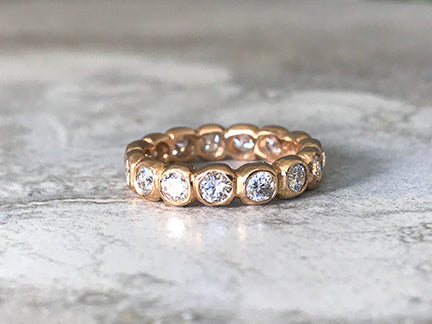 1.65 ct Diamond Pebble Eternity Ring