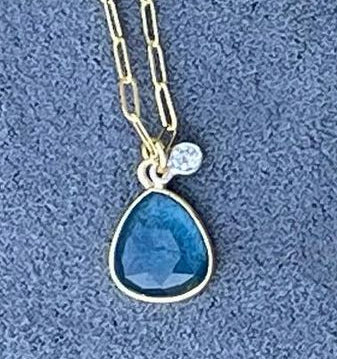 London Blue topaz pendant – Sarah Richardson Studio